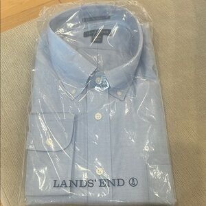 Lands' End Men's Blue Shirt